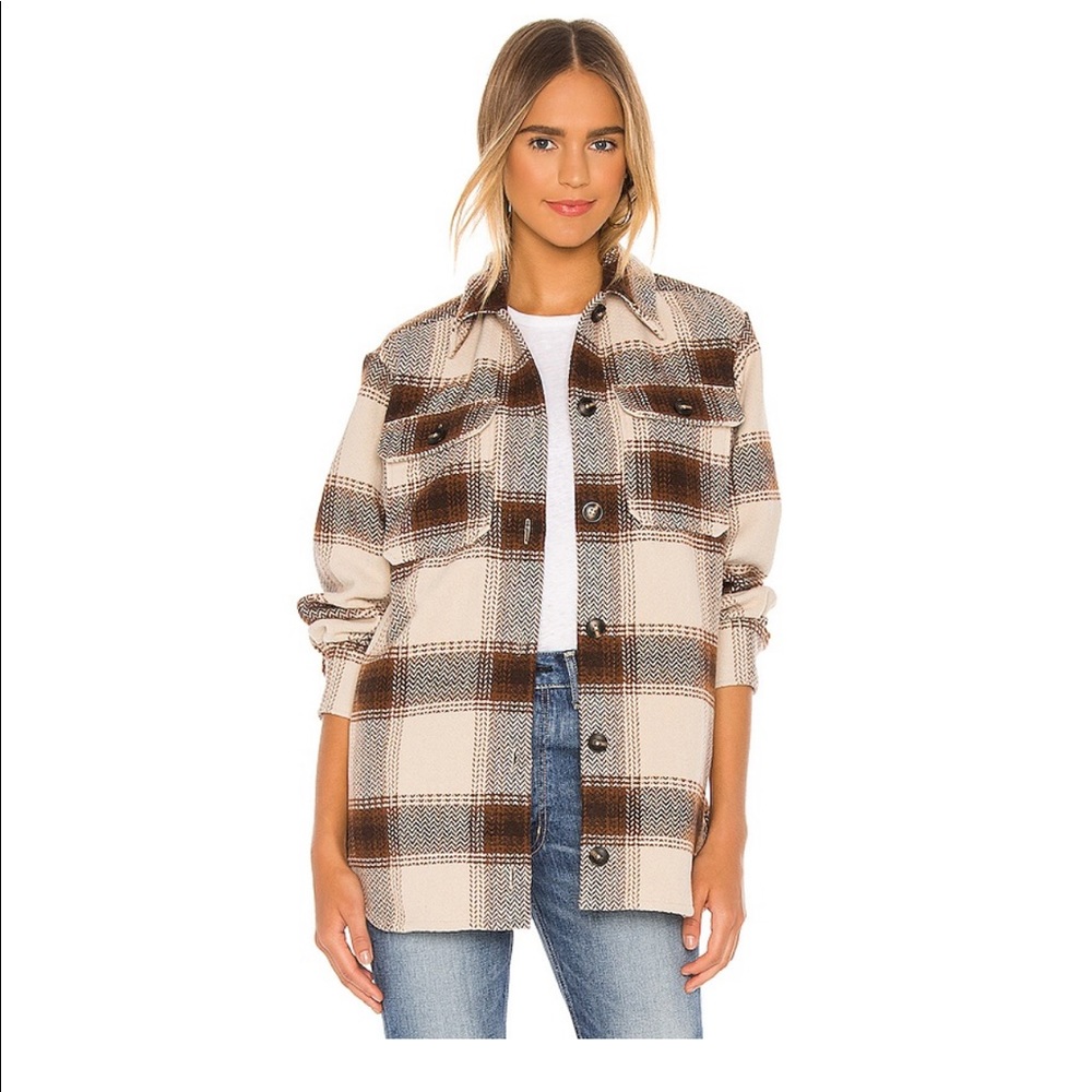 BB Dakota Lucky lumber jacket plaid/tan
